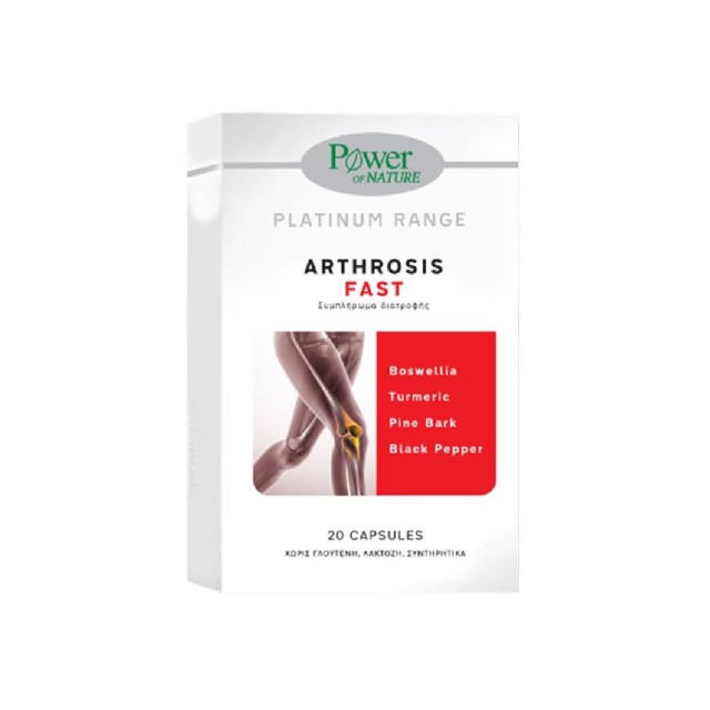 Power of Nature Platinum Range Arthrosis Fast, 20caps