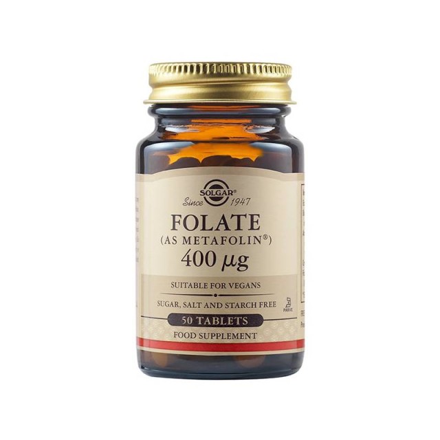 Solgar Folate 400μg, 50tabs