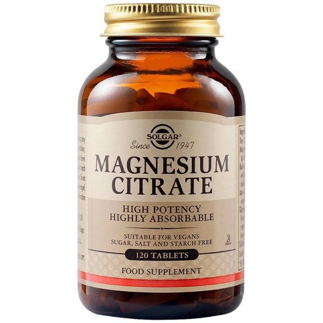 SOLGAR CITRATE MAGNESIUM 200MG120S