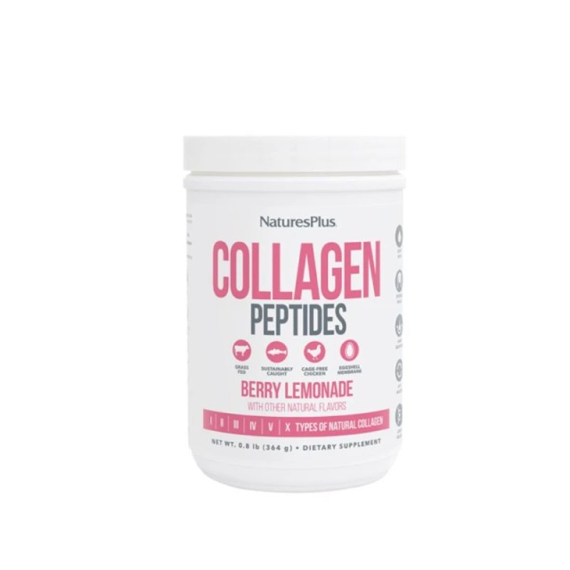 Natures Plus Collagen Peptides Berry Lemonade 364g