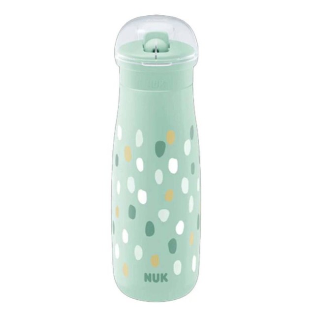 Nuk Mini-Me Flip Cup Drinking Bottle Αθλητικό Παγουράκι Πουά, 450ml