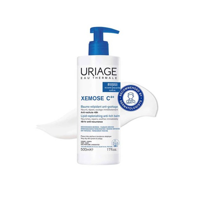 Uriage Xemose C8+ Lipid-Replenishing Anti-itch Balm Καταπραϋντικό Βάλσαμο κατά του Κνησμού για το Πολύ Ξηρό με Τάση Ατοπίας Δέρμα, 500ml