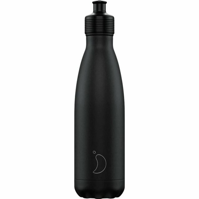 Chillys Ανοξείδωτο Μπουκάλι - Θερμός Sports Μαύρο 500ml