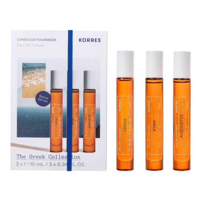 Korres Promo Eau De Toilette Lefko 10ml & Kyma 10ml & Avgoustos 10ml