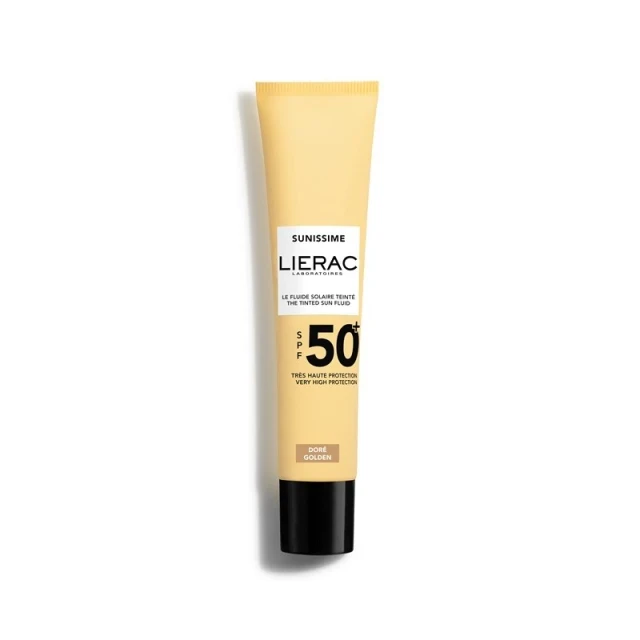 Lierac Sunissime The Tinted Sun Fluid SPF50+ Λεπτόρρευστο Αντηλιακό με Χρυσαφί Χρώμα 40ml