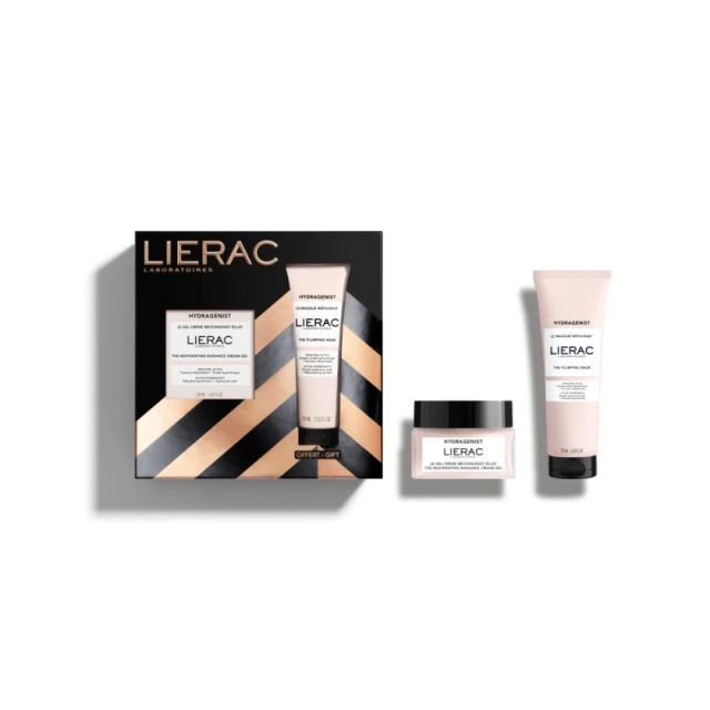 Lierac Xmas Pack Hydragenist Rehydrating Radiance Cream-Gel Κρέμα Ενυδάτωσης και Λάμψης 50ml + The Plumping Mask Μάσκα Επαναπύκνωσης - Λάμψης 75ml
