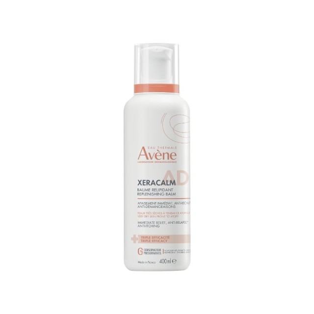 Avène Xeracalm AD Baume Αναπλήρωσης Λιπιδίων σε Πρόσωπο και Σώμα για Ξηρό και Ευαίσθητο Δέρμα 400 ml
