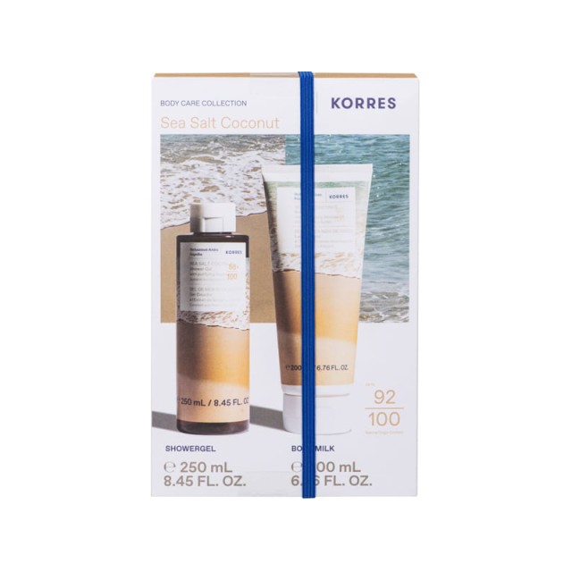 Korres Promo Sea Salt Coconut Shower Gel 250ml & Sea Salt Coconut & Nourishing Almond Oil Body Milk 200ml
