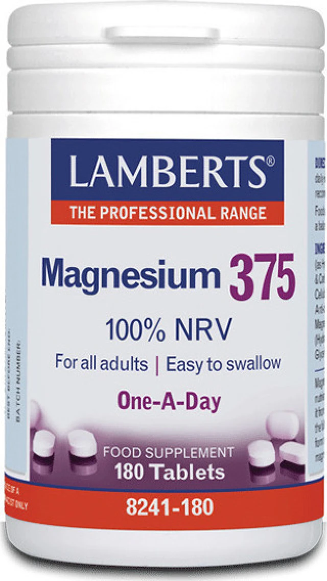 Lamberts Magnesium 375mg - 180tabs