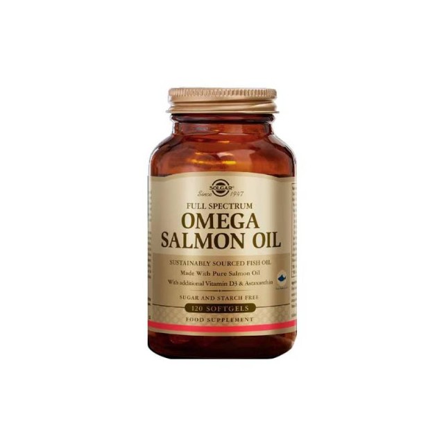 Solgar Full Spectrum Omega Salmon Oil, 120softgels