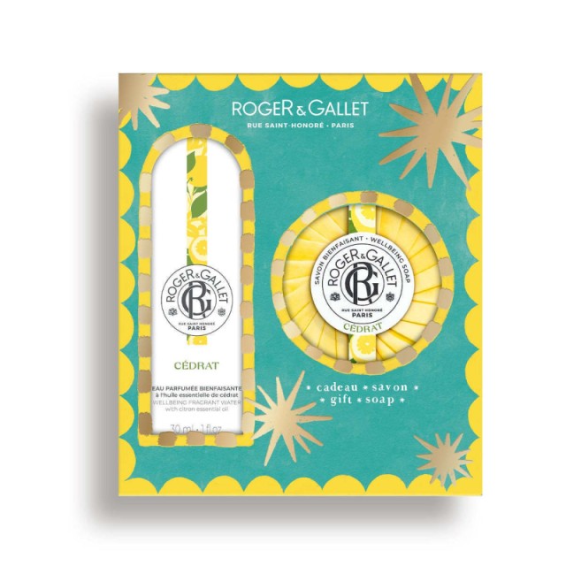 Roger & Gallet Cedrat Promo Fragrant Water Άρωμα 30ml & Soap Bar Σαπούνι 100gr