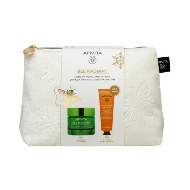 Apivita Promo Bee Radiant Light Texture Gel-Cream 50ml & Δώρο Orange Radiance Face Mask 50ml & Δώρο Νεσεσέρ