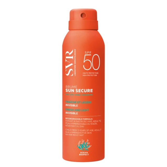 SVR Laboratoire Sun Secure Brume SPF50+ Αντηλιακό Σπρέι Προσώπου & Σώματος 200ml