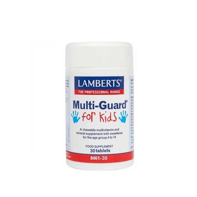 Lamberts Multi-Guard for Kids Πολυβιταμίνες για Παιδιά 4-14 ετών 30 μασώμενες ταμπλέτες
