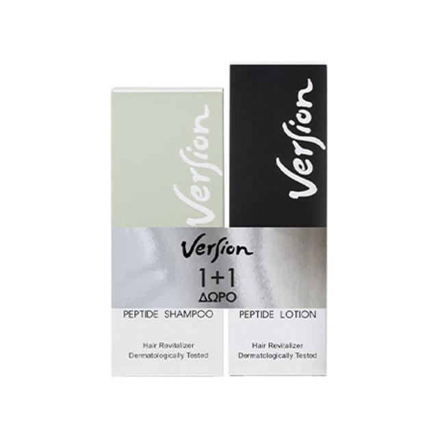 Version Promo Peptide Shampoo, 250ml & Peptide Lotion, 50ml (1+1Δώρο)