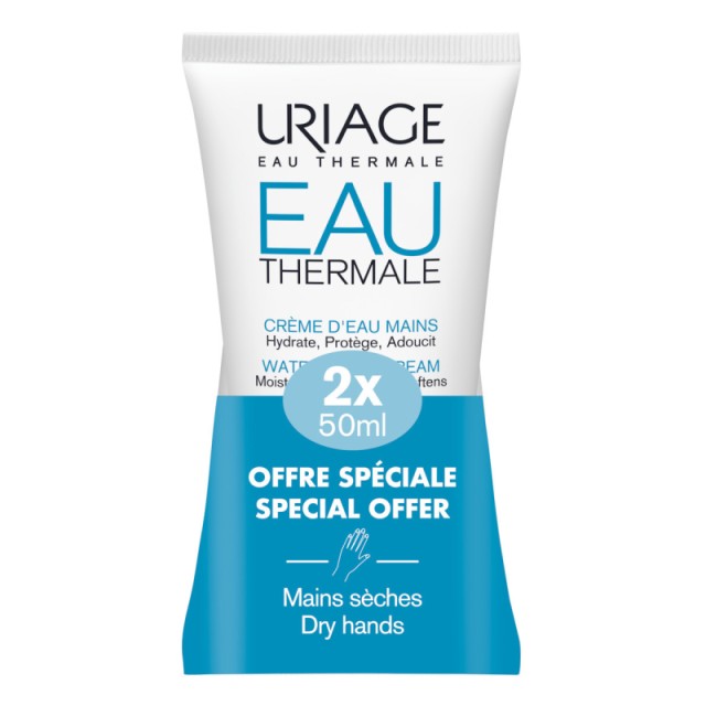 Uriage Eau Thermale Water Hand Cream 2x50ml