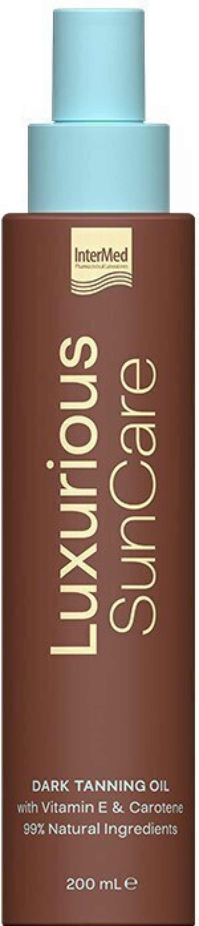 Intermed Luxurious Sun Care Dark Tanning Oil Ξηρό Λάδι για Έντονο Μαύρισμα, 200ml
