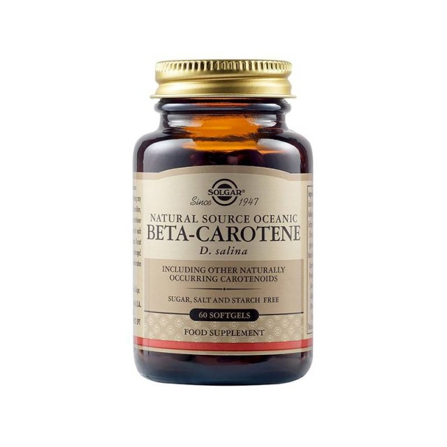 Solgar Natural Source Oceanic Beta Carotene, 60softgels