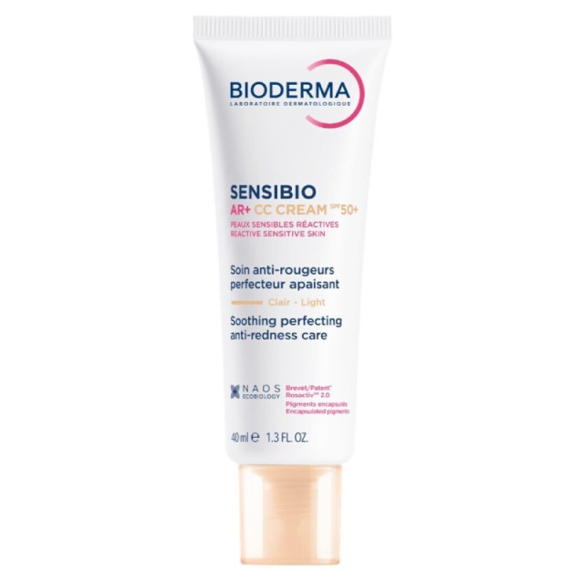 Bioderma Sensibio AR+ CC Cream Reactive Sensitive Skin Clair - Light SPF 50+, 40ml