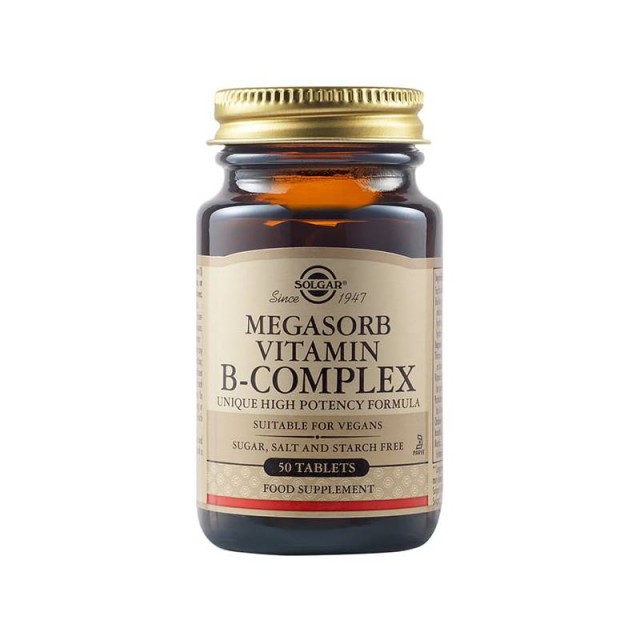 Solgar Megasorb Vitamin B-Complex 50 ταμπλέτες