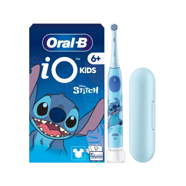 Oral-B iO Kids Disney Stitch Επαναφορτιζόμενη Ηλεκτρική Οδοντόβουρτσα από 6+ Ετών 1τεμ.