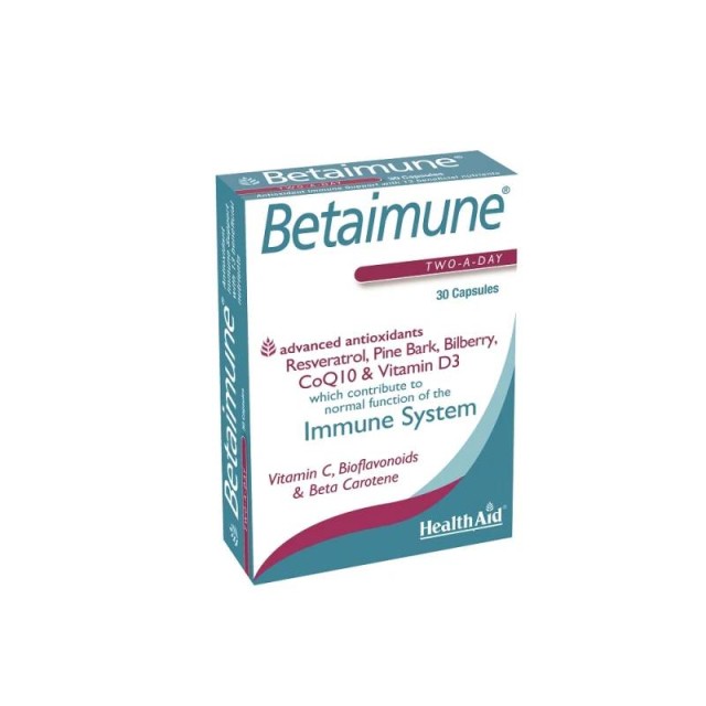 Health Aid Betaimune Συμπλήρωμα για την Ενίσχυση του Ανοσοποιητικού 30 κάψουλες