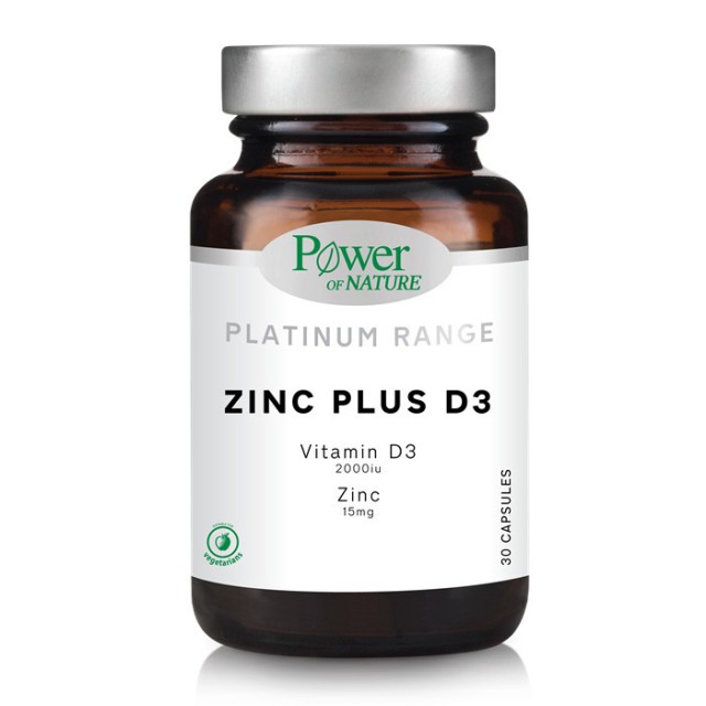 Power Of Nature Platinum Range Zinc Plus D3 30 κάψουλες