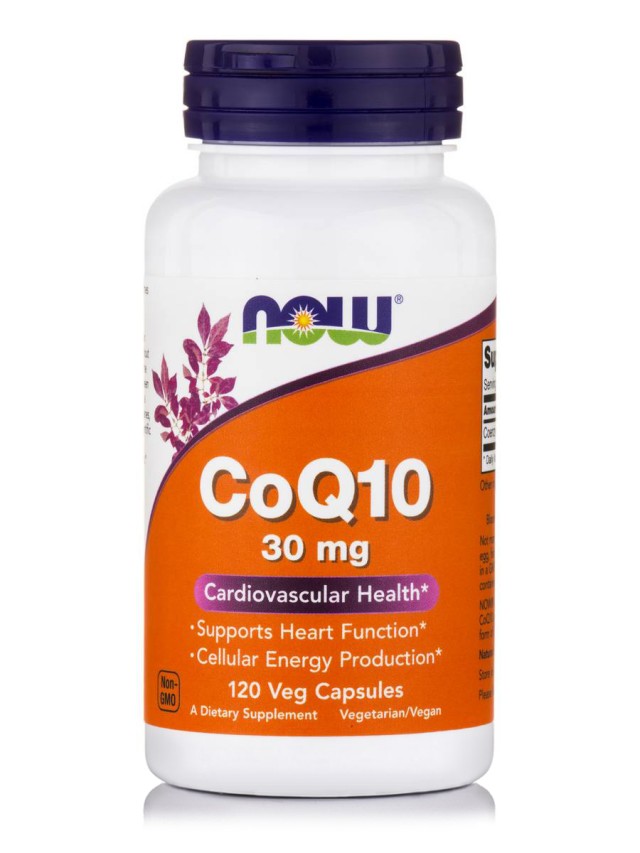 Now Co Q10 30 mg, Συνένζυμο Q10 120 Vcaps