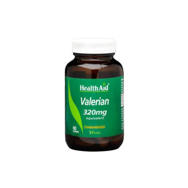 Health Aid Valerian Extract 320mg Συμπλήρωμα για την Βελτίωση του Ύπνου 60 ταμπλέτες