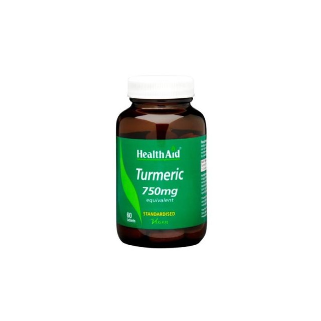 Health Aid Turmeric 750mg 60 Ταμπλέτες