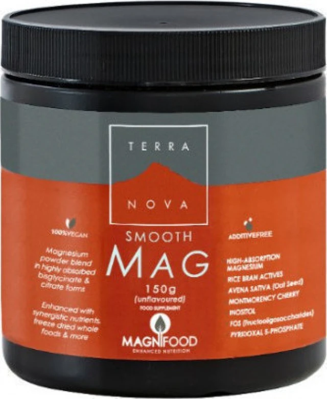 Terranova Smooth Mag Συμπλήρωμα Διατροφής Μαγνησίου σε Σκόνη 150gr