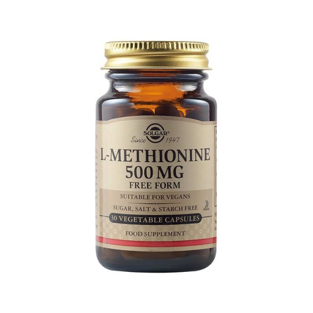 Solgar L-Methionine 500mg, 30vcaps