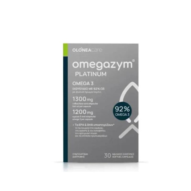 Olonea Omegazym Platinum Ιχθυέλαιο 1300mg 30 μαλακές κάψουλες