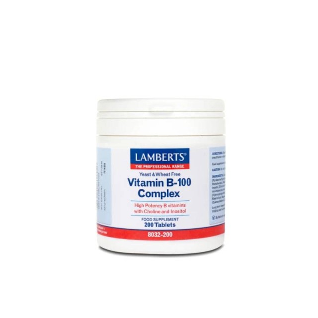 Lamberts Vitamin B-100 Complex 200 ταμπλέτες