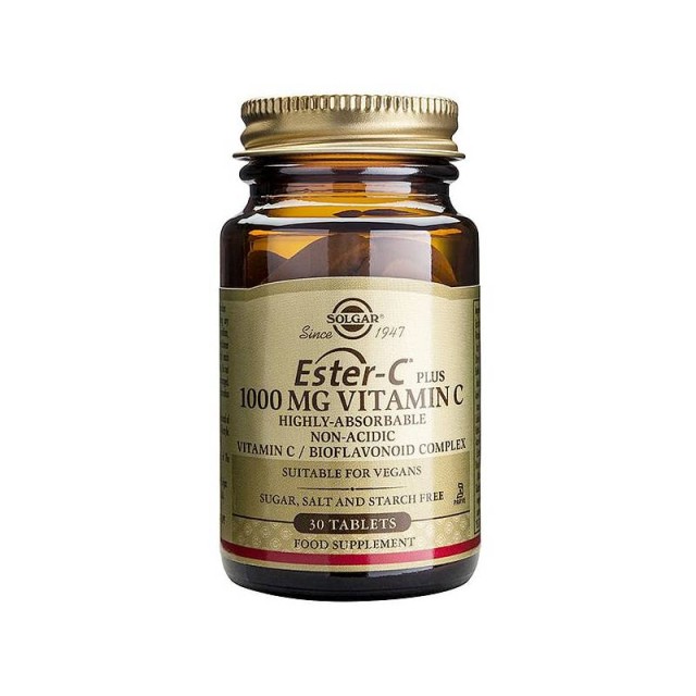 Solgar Ester-C 1000mg Vitamin C 30 ταμπλέτες