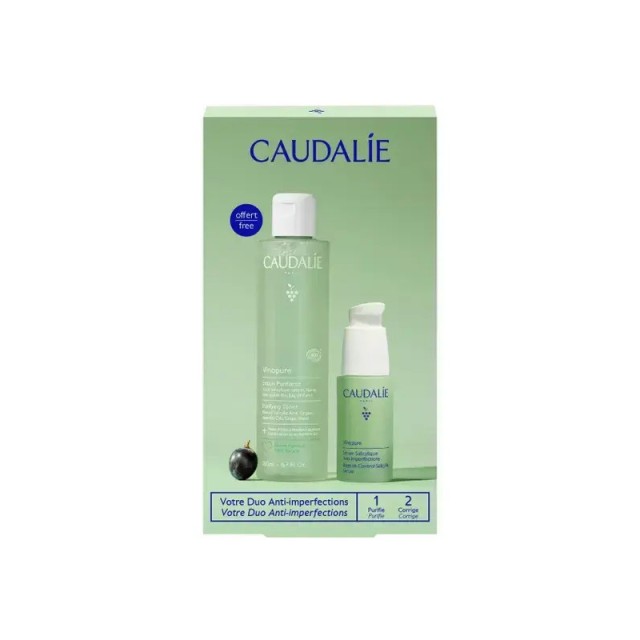 Caudalie Promo Vinopure Blemish Control Salicylic Serum Ορός Προσώπου κατά των Ατελειών, 30ml & Δώρο Vinopure Purifying Toner Φροντίδα κατά των Ατελειών, 200ml