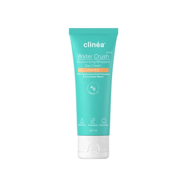 Clinéa Water Crush Tinted SPF15 Ενυδατική Κρέμα Ημέρας με Χρώμα 50ml