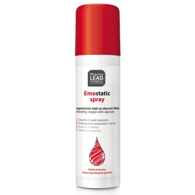 Pharmalead Αιμοστατικό Spray με Φυτικά Εκχυλίσματα Αλόης, Ιπποφαούς, Χαμομηλιού & Καλέντουλας 60ml