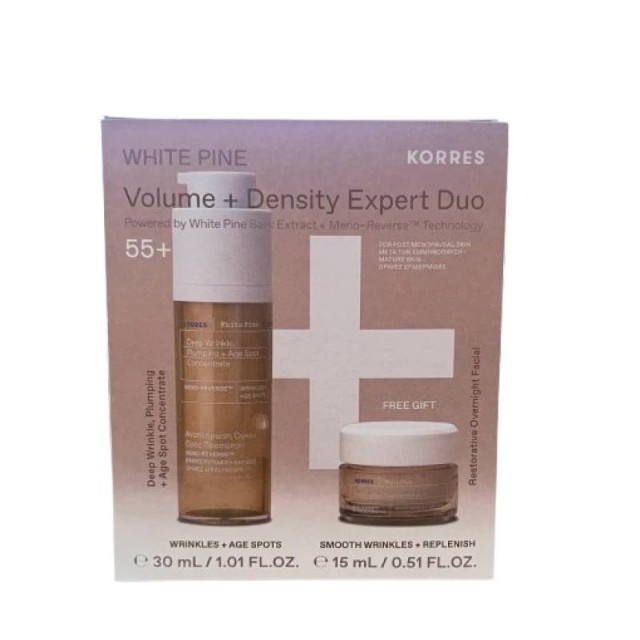 Korres Promo White Pine Serum Λευκή Πεύκη Ορός Προσώπου για Αναπλήρωση Όγκου 30ml & ΔΩΡΟ White Pine Λευκή Πεύκη Κρέμα Νυκτός για Αναπλήρωση Όγκου 15ml