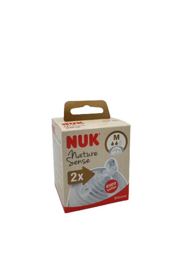Nuk Nature Sense Θηλη Σιλικ. Μεγ.M . Soft (10.709.305) 2/Τμχ