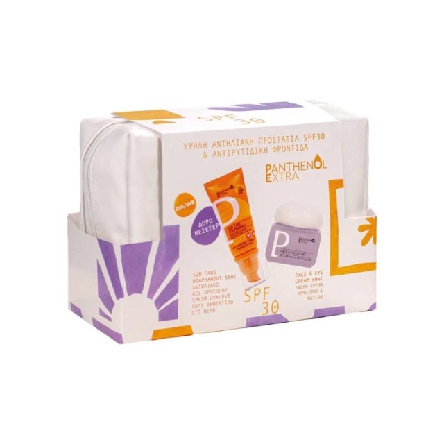 Panthenol Extra Promo Diaphanous SPF30 & Face & Eye Cream Σετ Αντηλιακής Προστασίας & Αντιρυτιδικής Φροντίδας