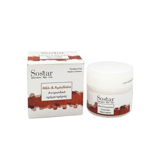 Sostar Focus Αντιγηραντική Κρέμα Προσώπου - Λαιμού με Μέλι & Αμυγδαλέλαιο 50ml