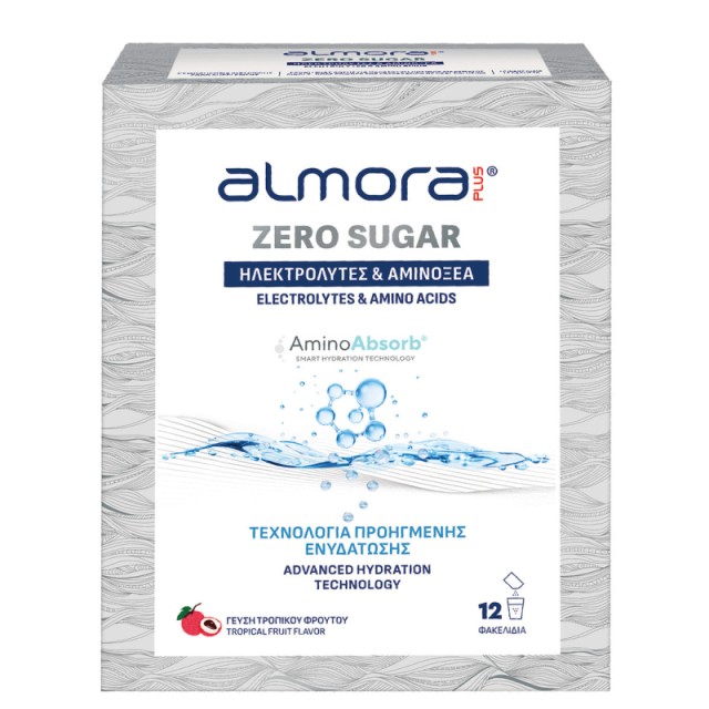 Almora PLUS Zero Sugar Ηλεκτρολύτες σε Μορφή Σκόνης 12 Φακελίσκοι