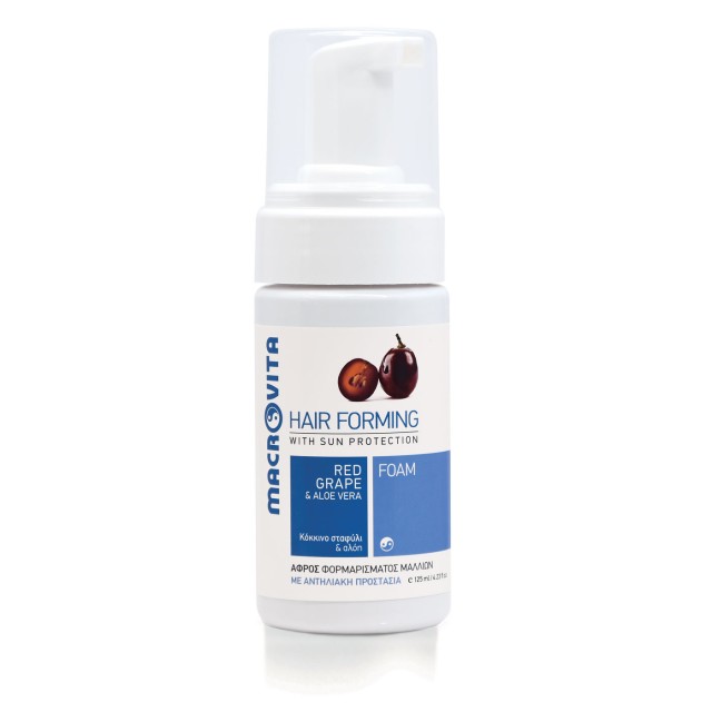 Macrovita Αφρός Φορμαρίσματος Μαλλιών με Κόκκινο Σταφύλι και Αλόη 125ml