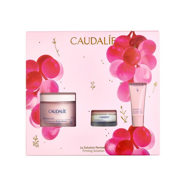 Caudalie Xmas Promo Firming Solution Resveratrol-Lift Firming Cashmere Kρέμα Ημέρας, 50ml, Δώρο Kρέμα Νυκτός, 15ml & Δώρο Gel Κρέμα Ματιών, 5ml