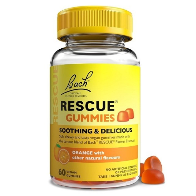 Bach Rescue Gummies με Γεύση Πορτοκάλι 60 ζελεδάκια