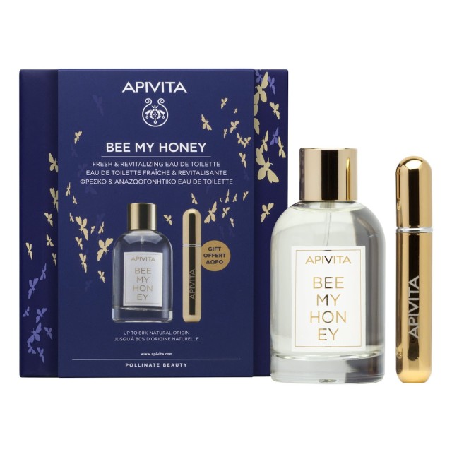 Apivita Promo Bee My Honey Eau De Toilette Γυναικείο Άρωμα 100ml +Δώρο Επαναγεμιζόμενο Spray Αρώματος 8ml