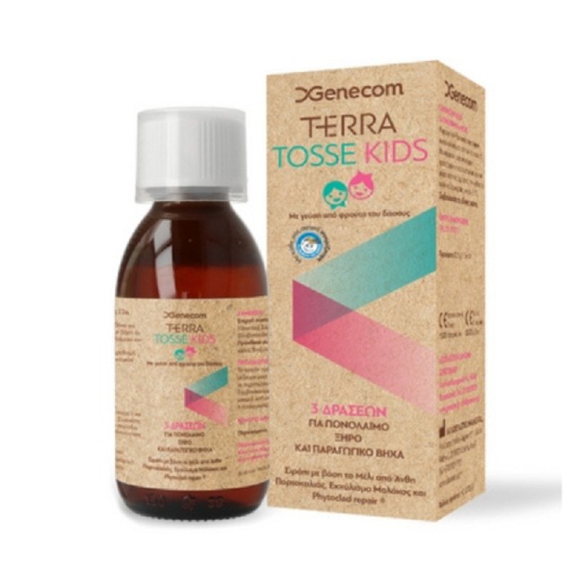 Genecom Terra Tosse Kids Σιρόπι για Παιδιά απο 1 ετους για Ξηρό και Παραγωγικό Βήχα Φρούτα του Δάσους 150ml