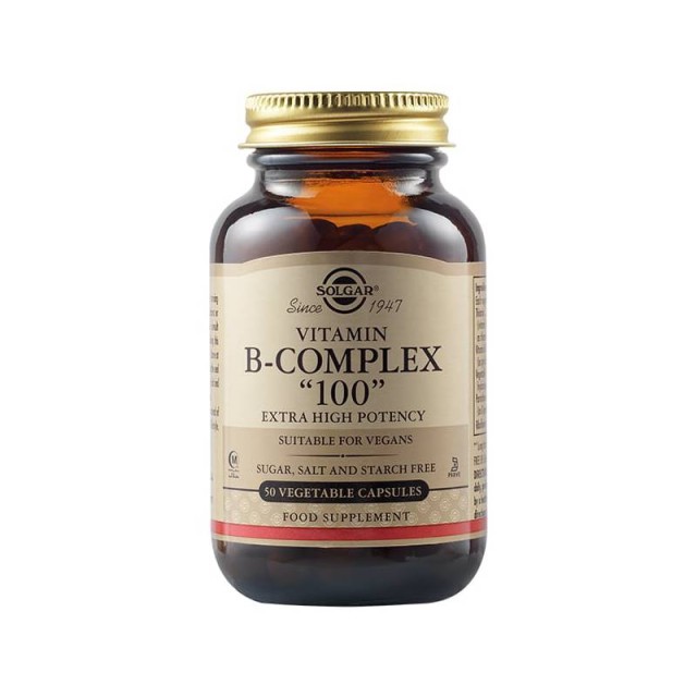 Solgar B-Complex 100 50 φυτικές κάψουλες
