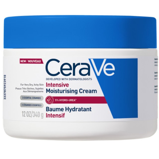 CeraVe Intensive Moisturising Cream 340g - Ενταντική Ενυδατική Κρέμα Για Πολύ Ξηρό Δέρμα